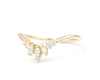 Vintage Beyaz Safir Tamamlayıcı Yüzük - Liliaceae - Mim Diamond