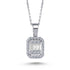 0,25 Karat Baget Pırlanta Kolye - Mim Diamond