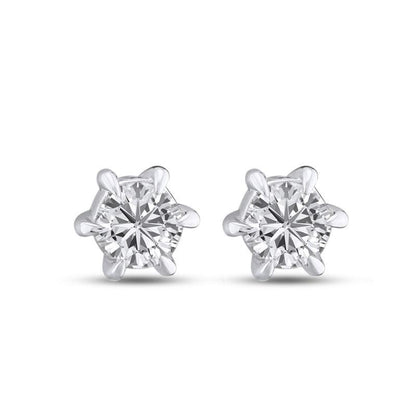 Makdis Pırlanta 0.33 Karat Tektaş Küpe - Mim Diamond