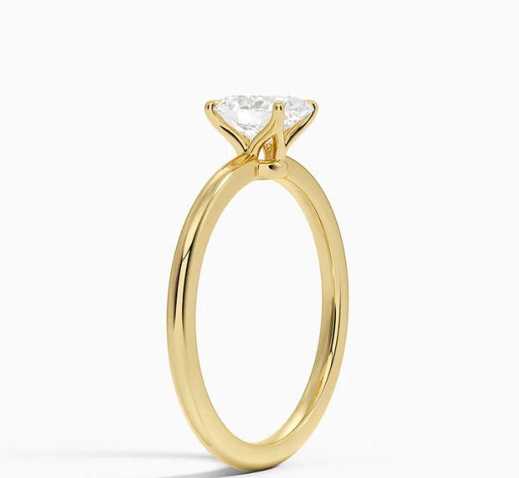 Oval Kesim 0.80 Karat Tektaş Pırlanta Yüzük