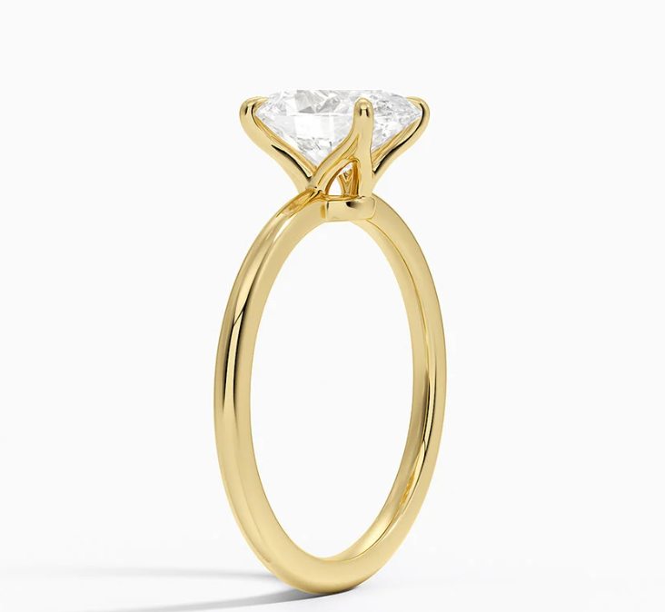 Oval Kesim 2.00 Karat Tektaş Pırlanta Yüzük