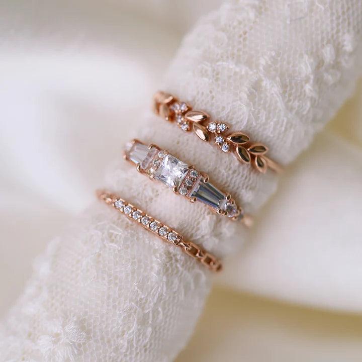 WHITE ART DECO RING - Mim Diamond