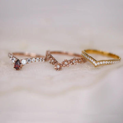 MILGRAIN PAVE CURVED BAND - Mim Diamond