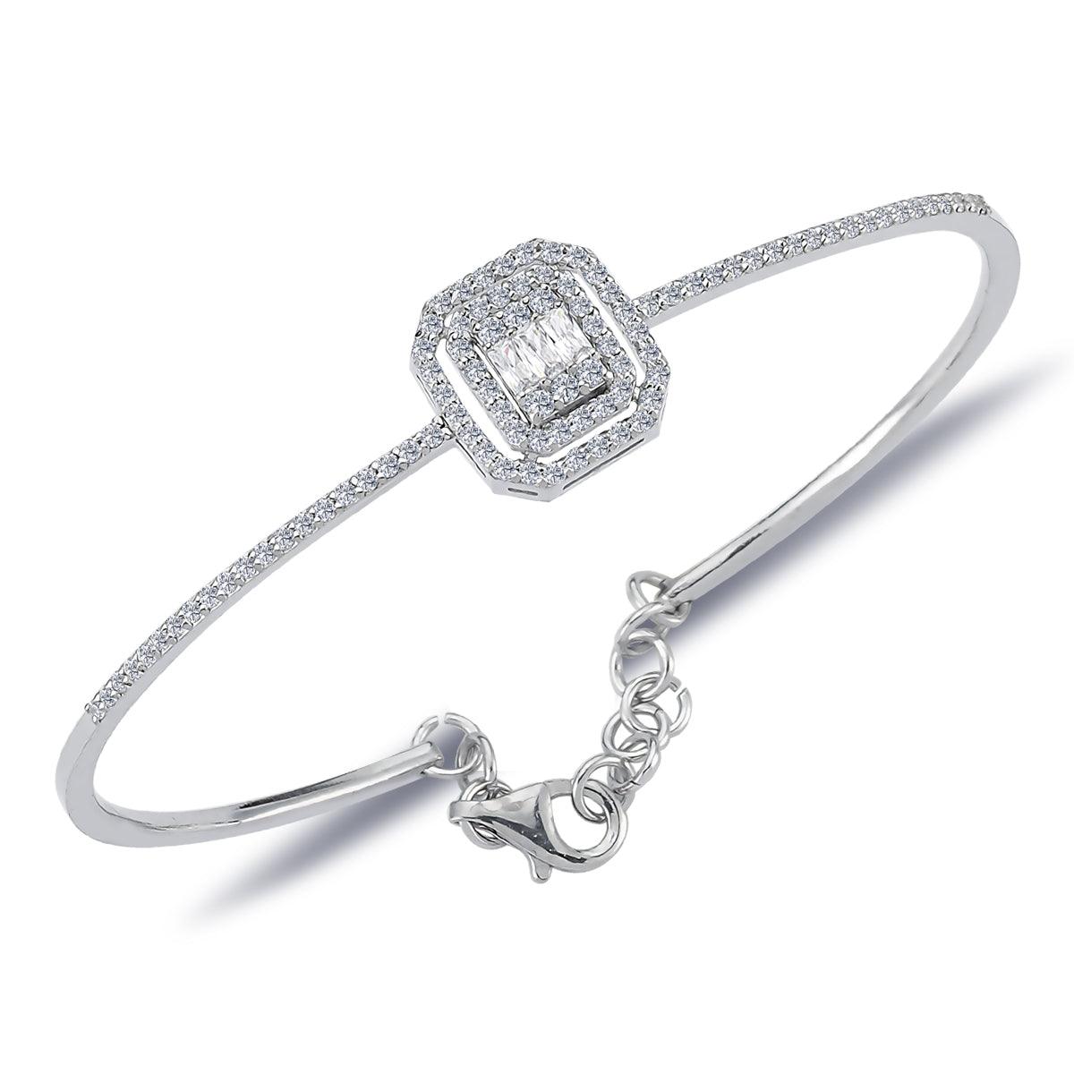  Baget Pırlanta Sırataş Bileklik - Mim Diamond