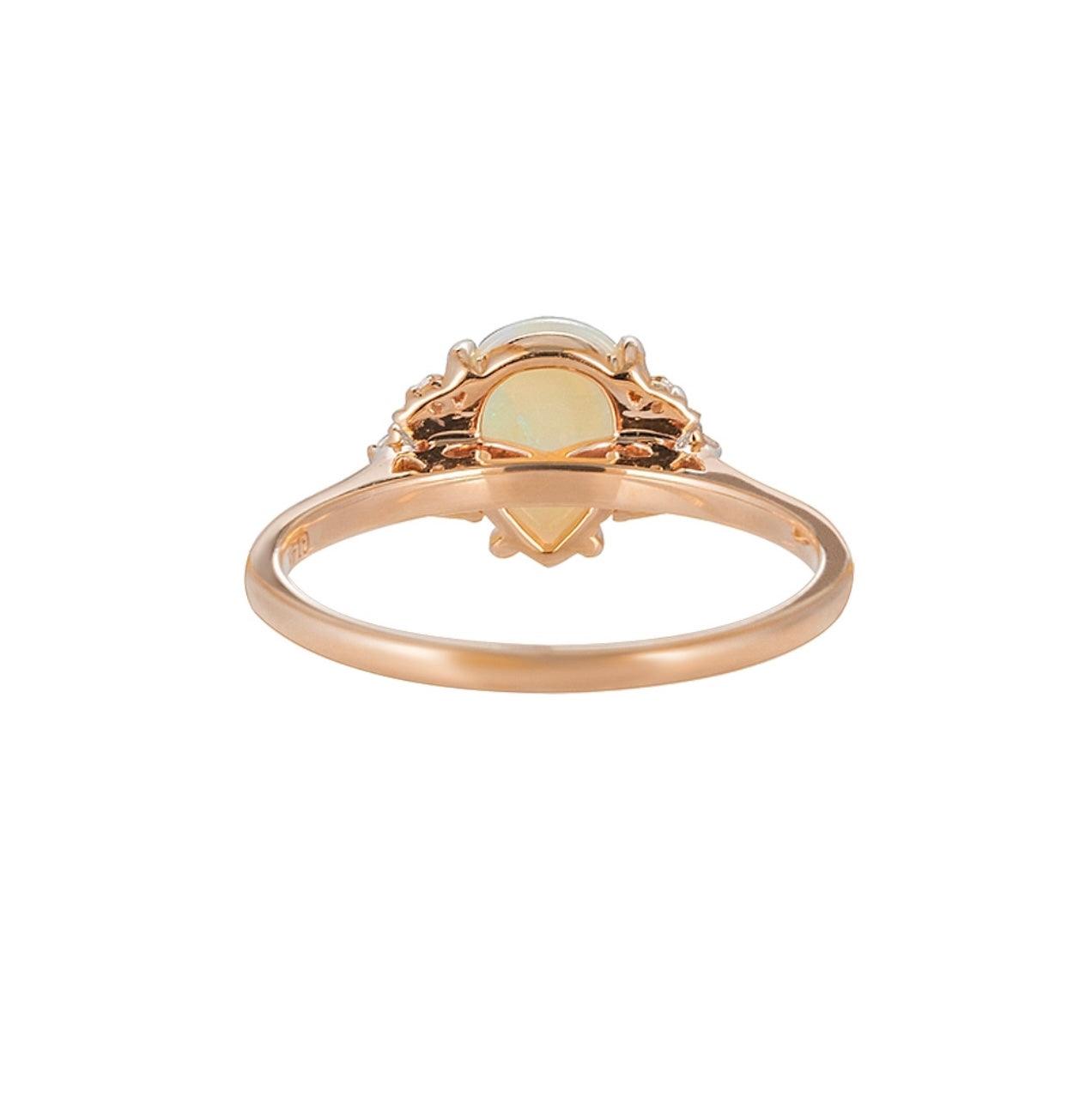 Vintage Damla Mozanit Hilal Yüzük - Alsafi