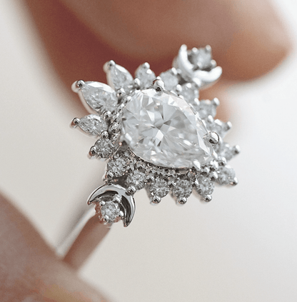 Vintage Damla Mozanit Yüzük - Almach