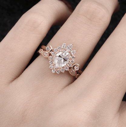 Vintage Damla Mozanit Yüzük - Almach