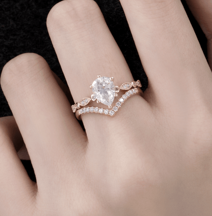 Vintage Esintili Damla Mozanit Yüzük - Situla