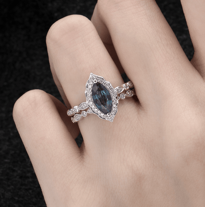 Vintage Markiz Alexandrite Yüzük - Subra