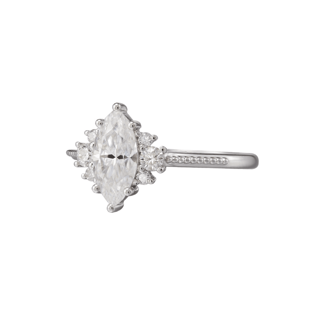 Vintage Markiz Mozanit Yüzük - Beid