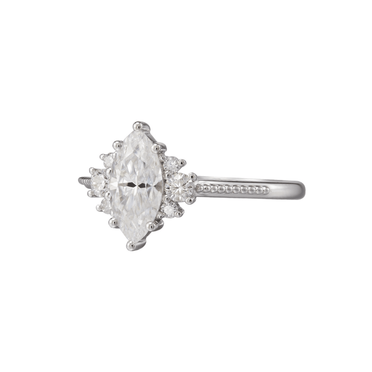 Vintage Markiz Mozanit Yüzük - Beid