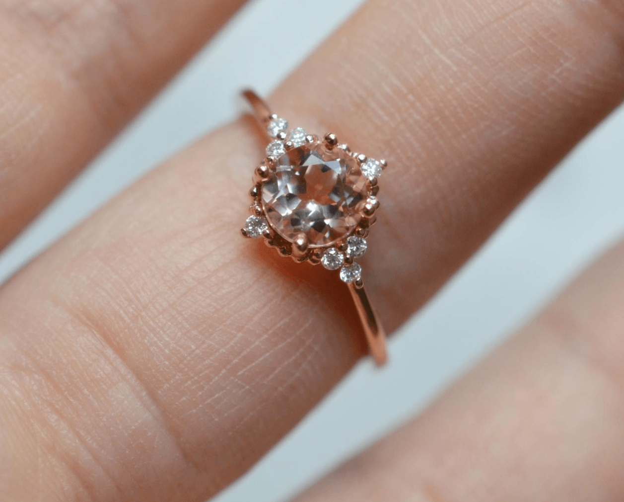 Vintage Morganit Yüzük - Muscida