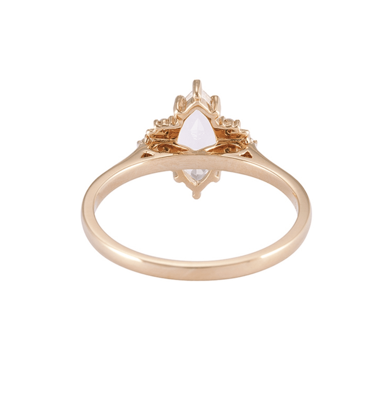 Vintage Mozanit Hilal Yüzük - Alrami