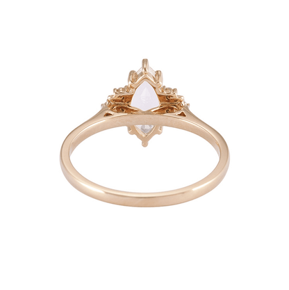 Vintage Mozanit Hilal Yüzük - Alrami