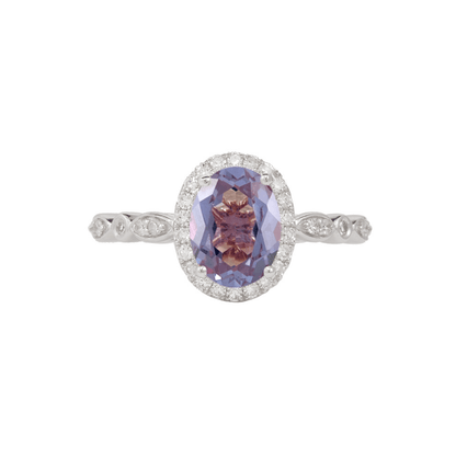 Vintage Oval Alexandrite Işık Halkası Yüzük - Etamin