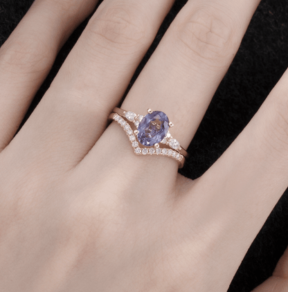 Vintage Oval Alexandrite Pırlanta Yüzük - Enif