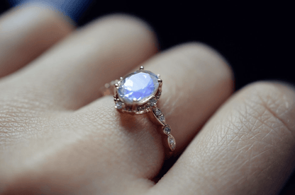 Vintage Oval Aytaşı Yüzük - Terebellum