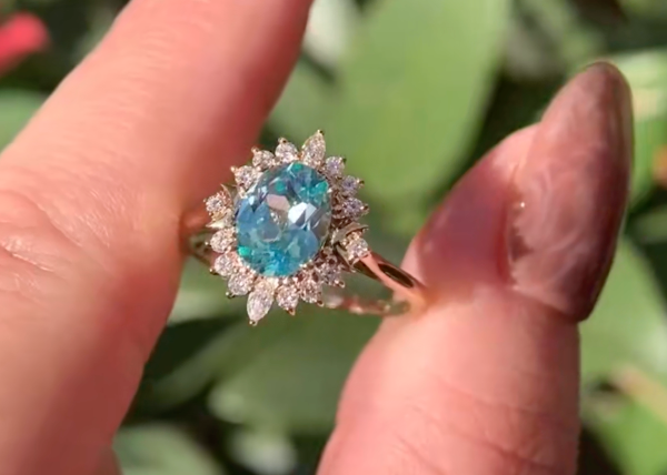 Vintage Oval Safir Yzk - Pleione