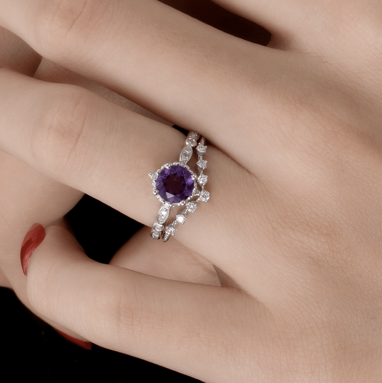 Vintage Pırlanta Alyans Tamamlayıcı Yüzük - Cosmos