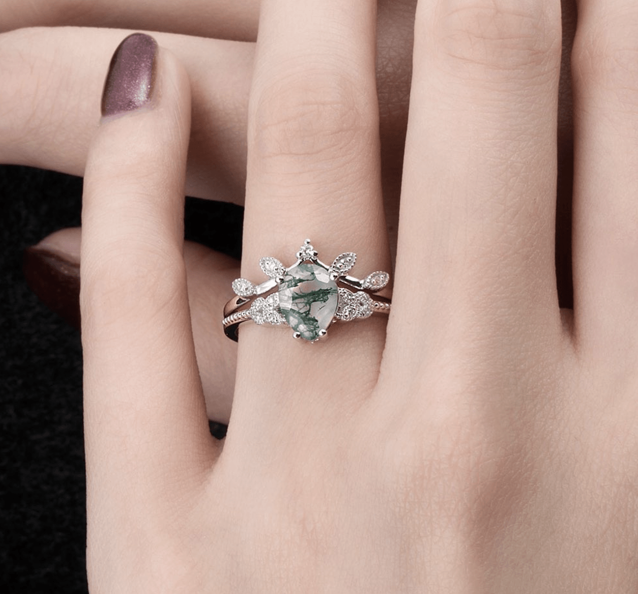 Vintage Pırlanta Alyans Tamamlayıcı Yüzük - Freesia