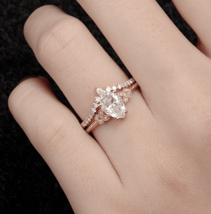 Vintage Pırlanta Alyans Tamamlayıcı Yüzük - Orchid