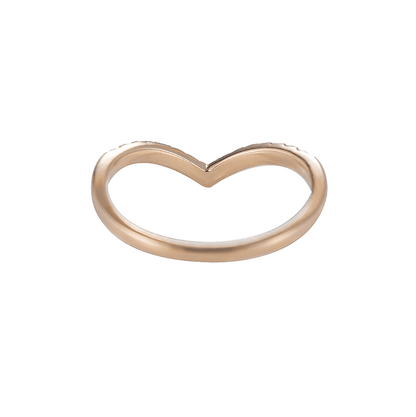 Vintage Pırlanta Alyans Tamamlayıcı Yüzük - Tulip 