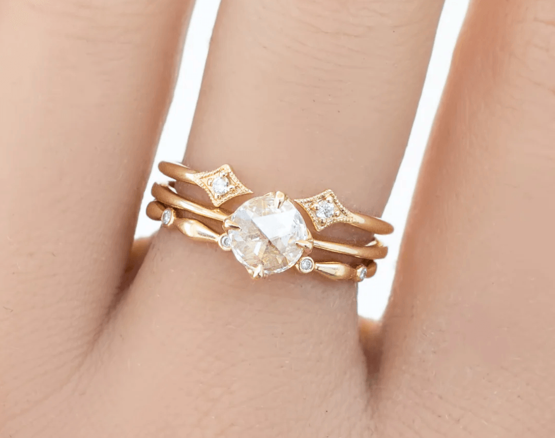 Vintage Pırlantalı Tamamlayıcı Yüzük - Perus - Mim Diamond