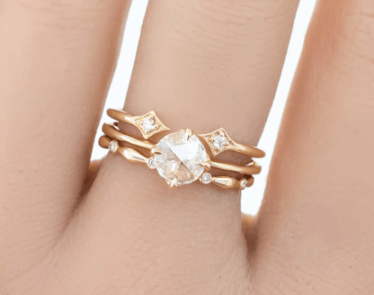 Vintage Pırlantalı Tamamlayıcı Yüzük - Perus - Mim Diamond