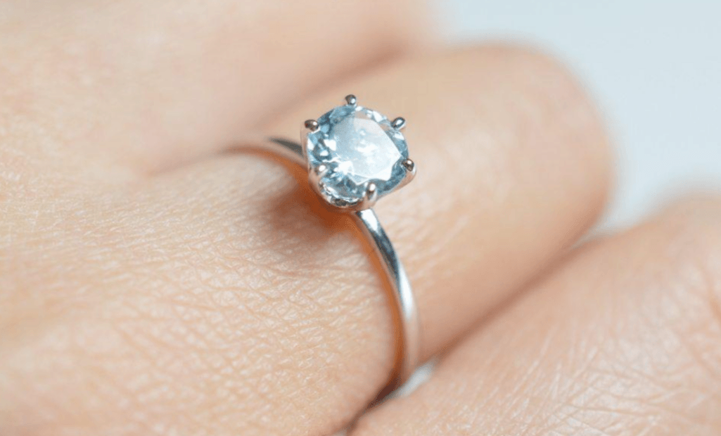 Vintage Tektaş Akuamarin Yüzük - Nihal