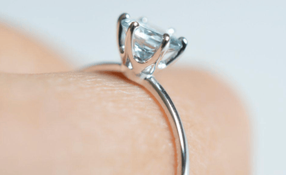 Vintage Tektaş Akuamarin Yüzük - Nihal