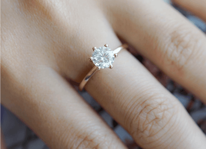 Vintage Tektaş Mozanit Evlilik Teklifi Yüzüğü - Nusakan