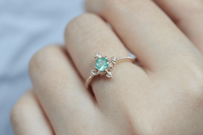 Vintage Zümrüt Yüzük - Misam - Mim Diamond