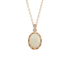 Oval Avustralya Opal Pırlanta Kolye - Mim Diamond