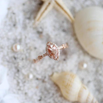 MORGANITE MERMAID RING - Mim Diamond
