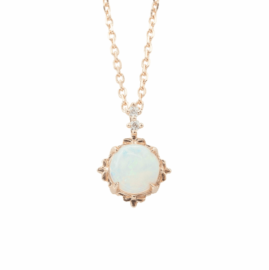Opal Pırlanta Kolye - Mim Diamond