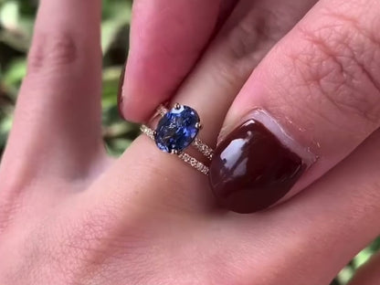 Vintage Oval Safir Yüzük - Scheat