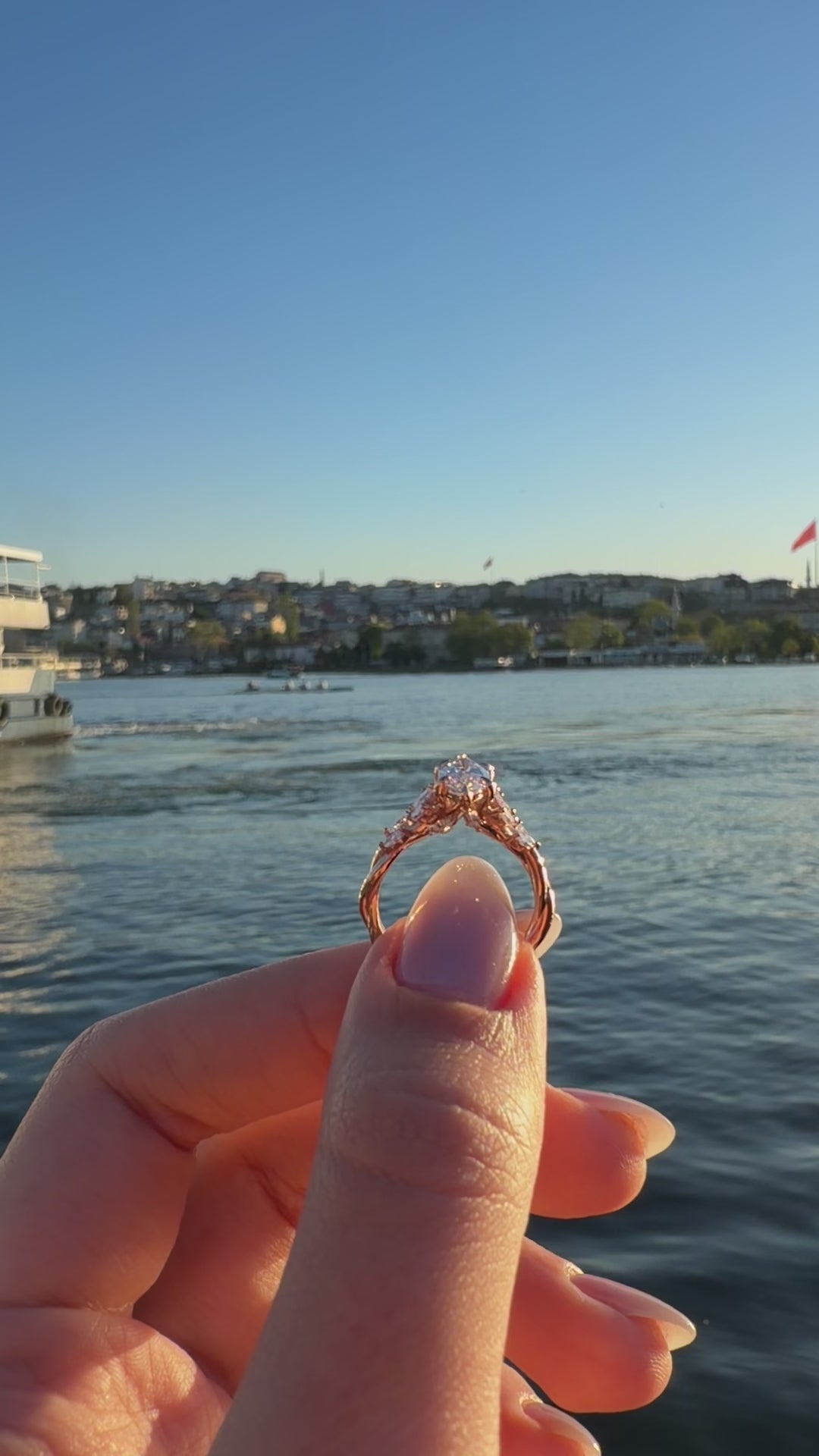 Markiz Pırlanta Tektaş Yüzük - Antos