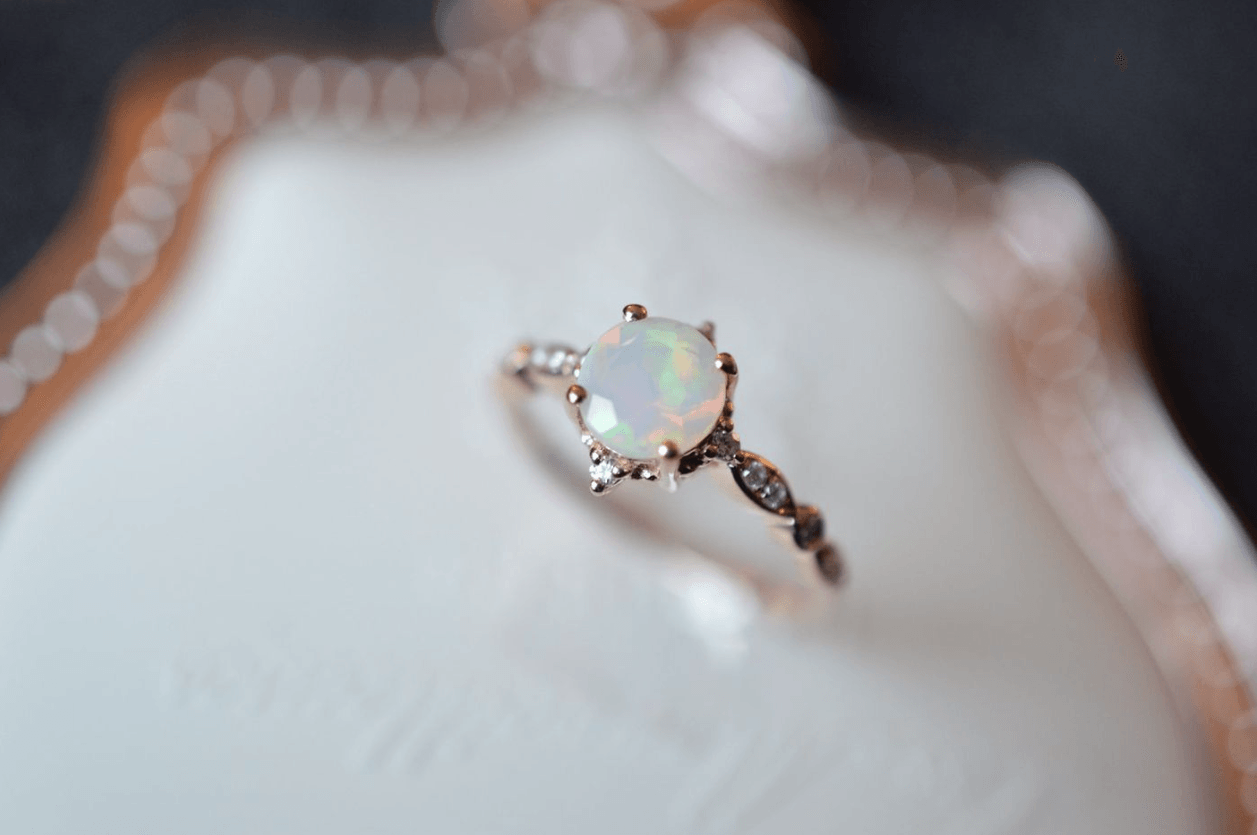 Vintage Esintili Opal Yüzük - Sirius