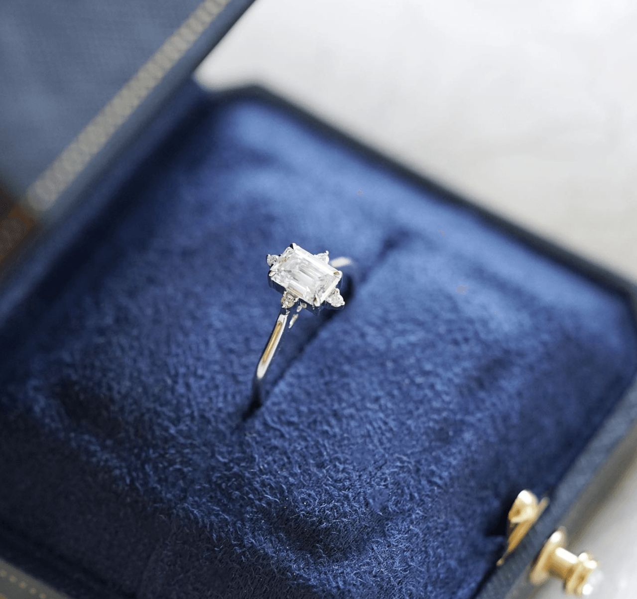Vintage Mozanit Evlilik Teklifi Yüzüğü - Ancha