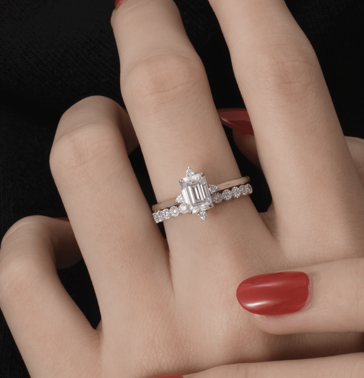 Vintage Mozanit Evlilik Teklifi Yüzüğü - Ancha
