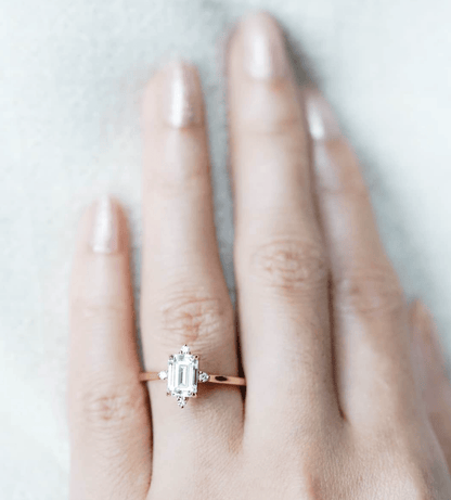 Vintage Mozanit Evlilik Teklifi Yüzüğü - AnchaVintage Mozanit Evlilik Teklifi Yüzüğü - Ancha