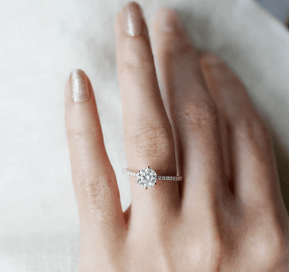 Vintage Mozanit Evlilik Teklifi Yüzüğü - Mizar