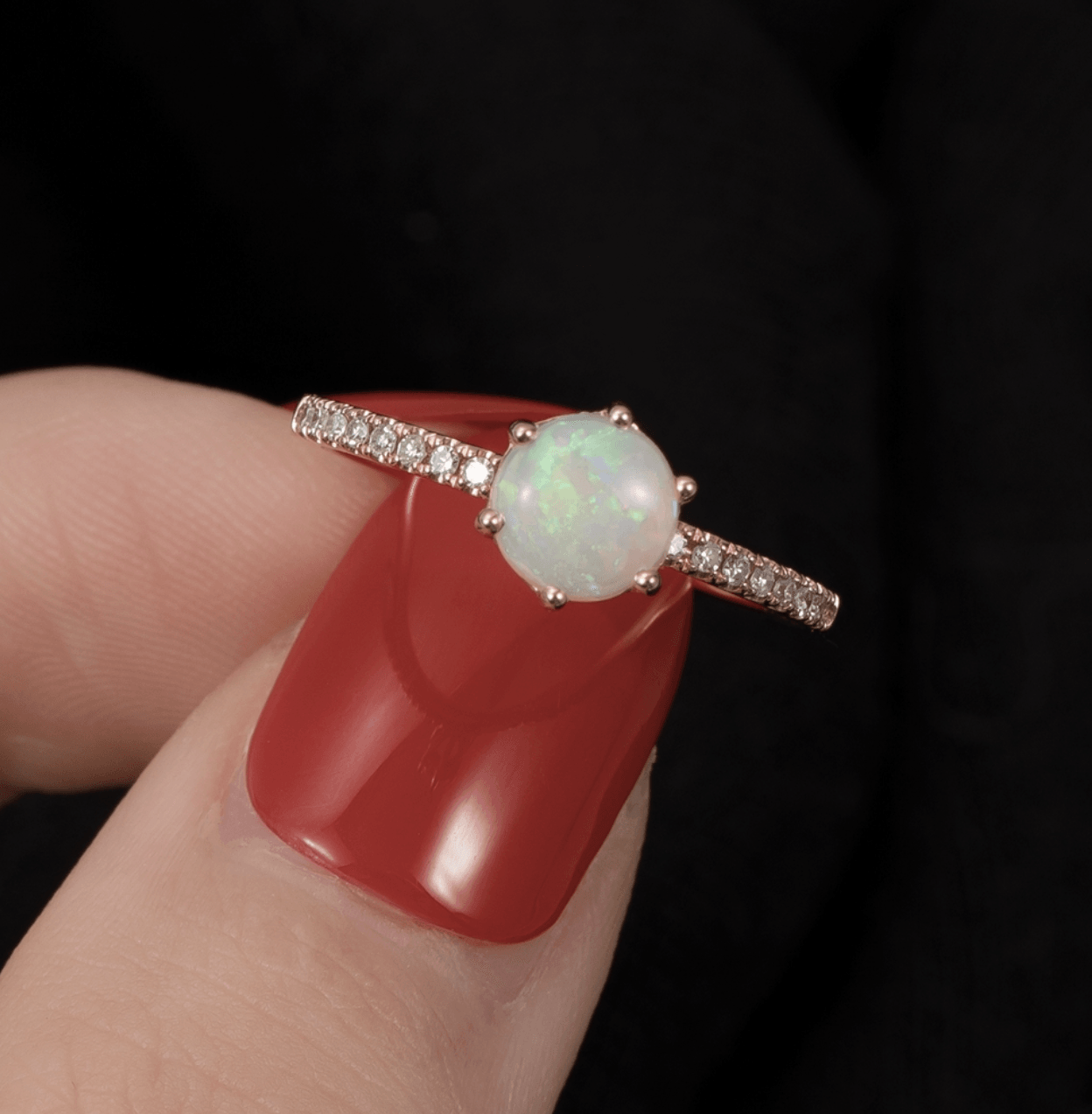 Vintage Opal Evlilik Teklifi Yüzüğü - Naos
