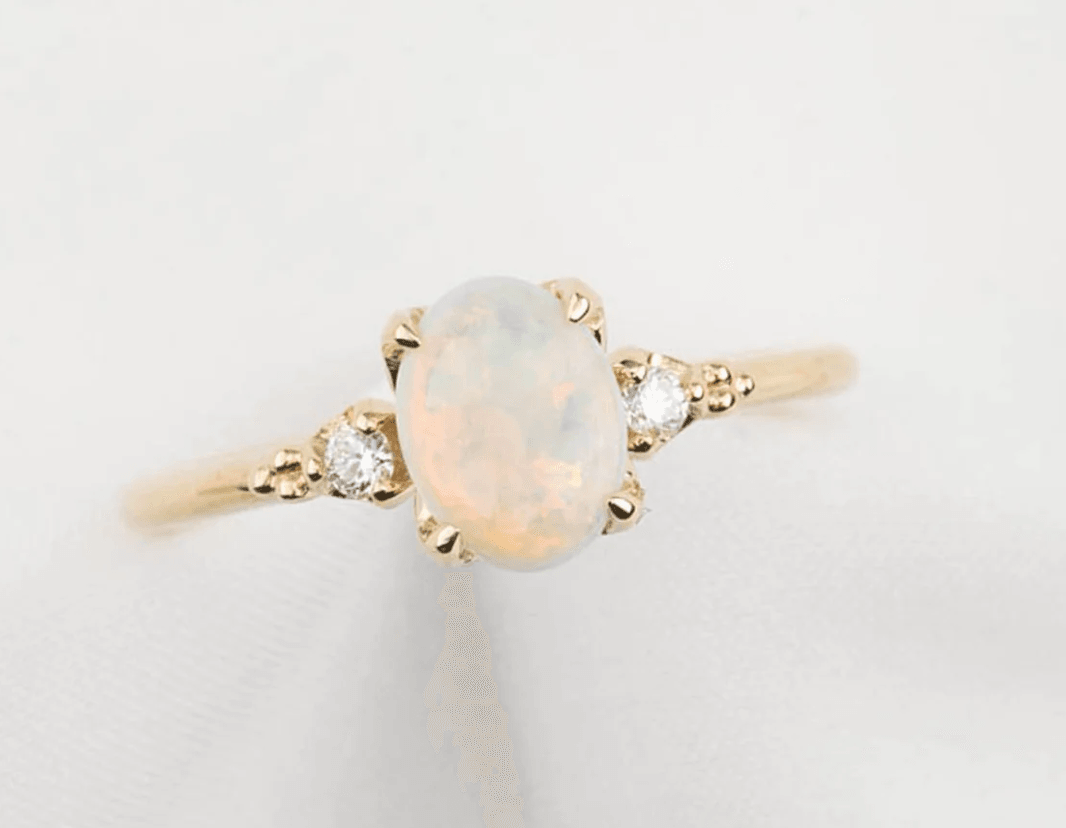 Vintage Pırlanta Opal Yüzük - Resop