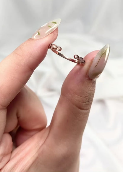 Винтажное обручальное кольцо с бриллиантом - Anemone